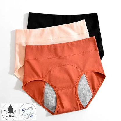 Culotte Menstruelle Femme Coton Taille Haute Anti-fuite Durable - PanierRoyale