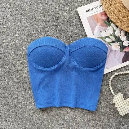 Bustier Top Push-up Corsage Féminin pour Femme