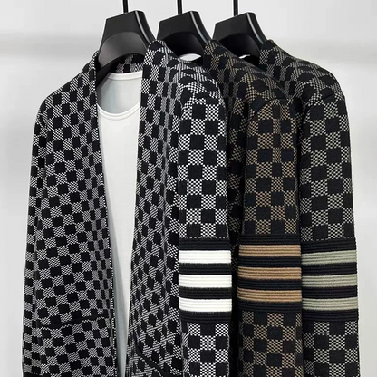 Cardigan Homme Hiver Chaud et Élégant