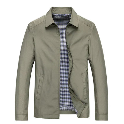 Veste Décontractée Pour Homme Avec Col | Fermeture Éclair