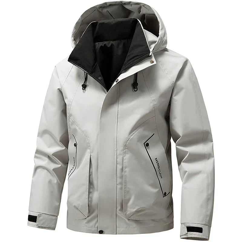 Veste de ski Homme Imperméable avec Capuche Coupe Sportive