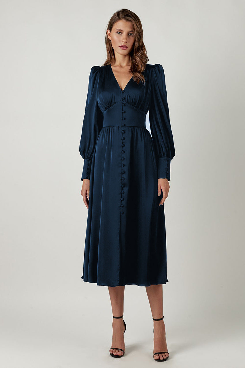 Variant image for Arya™ – Robe Longue Femme Élégante en Satin Polyvalente Pour Toutes Occasions-21