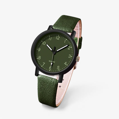 Montre Femme Chic avec Bracelet Cuir Réglable