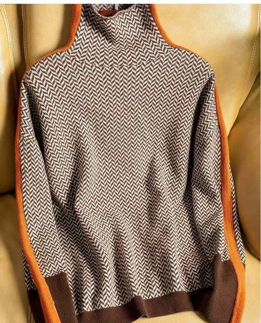 Pull Femme Luxe à Col Roulé Fines Mailles - BerlinGlamour