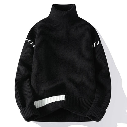 Pull Col Roulé Confort Manches Longues