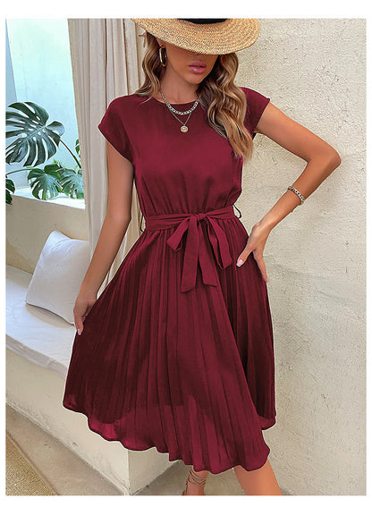 Robe Femme Rouge Bourgogne Élégante et Chic - PanierRoyale
