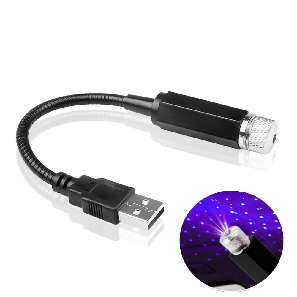 Lampe LED Ambiance Voiture Ciel Étoilé