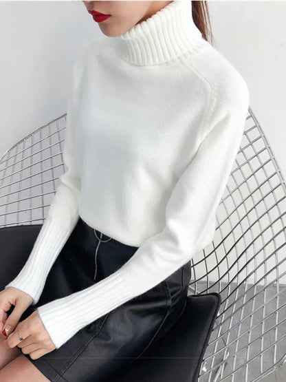 Pull Femme Hiver Épais et Confortable en Laine Douce