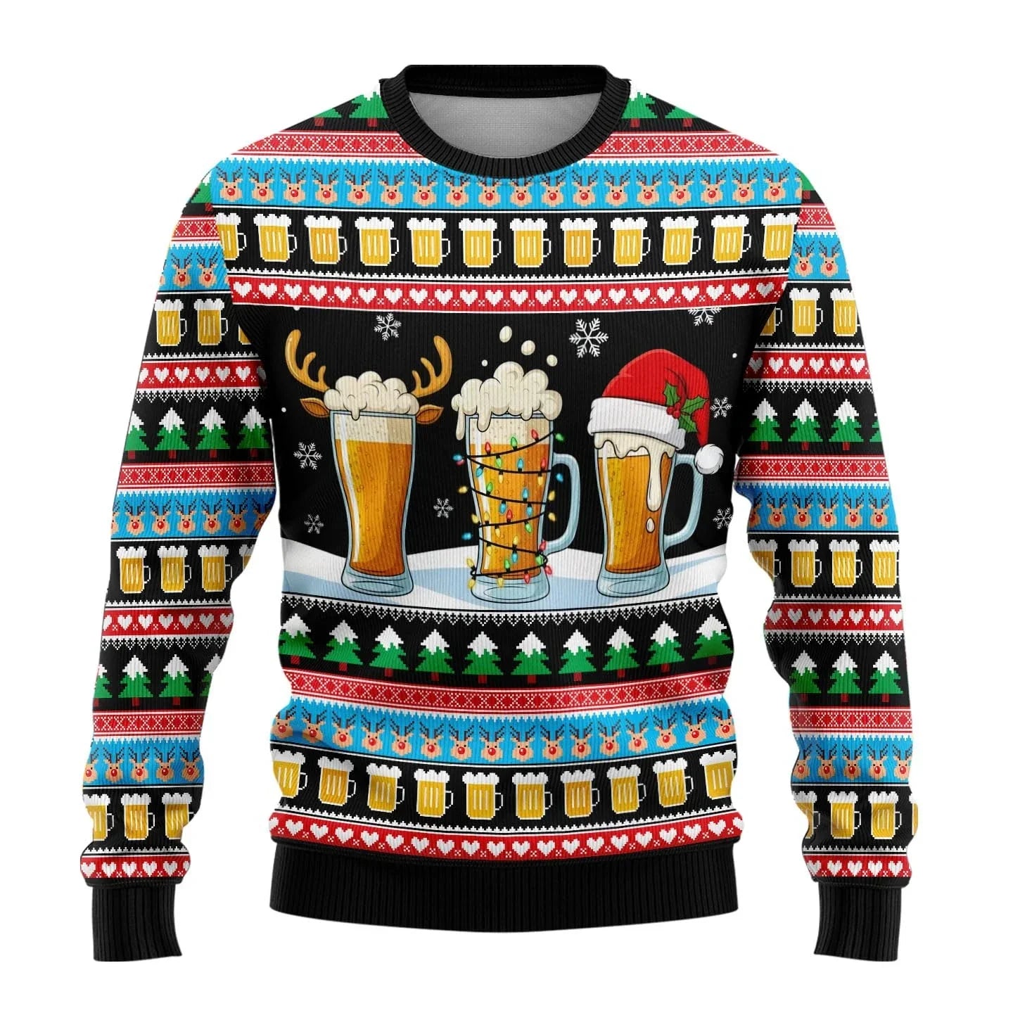 Pull Noël Homme avec Impressions de Bonhomme de Neige