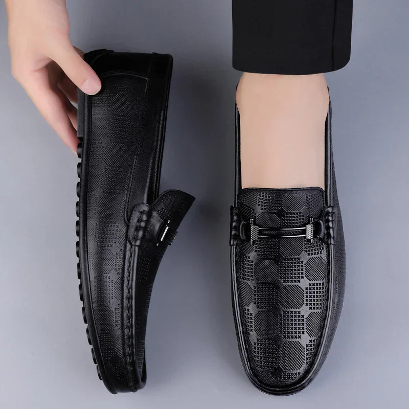 Mocassin Homme Cuir Italien de Luxe