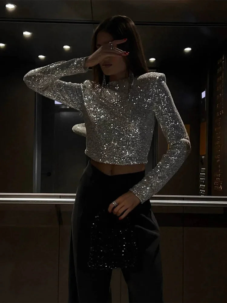Robe Soirée Féminine à Manches Longues Élégante - PanierRoyale