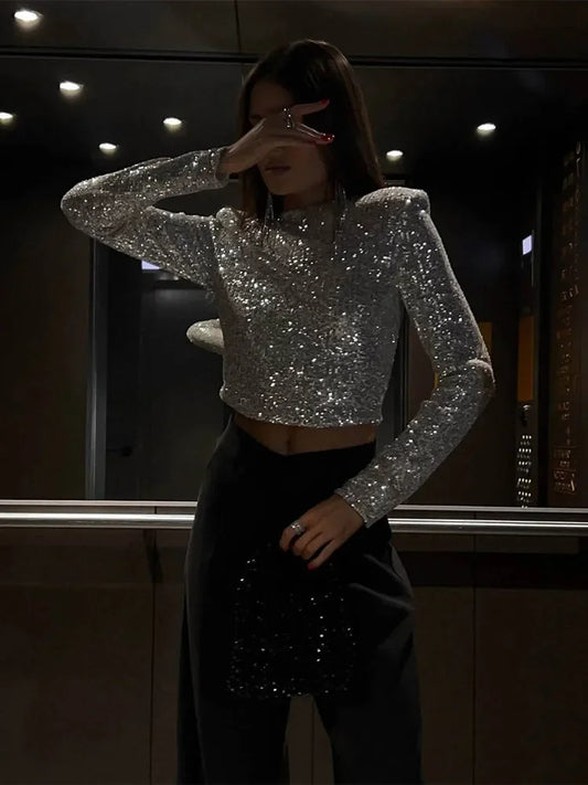 Robe Soirée Féminine à Manches Longues Élégante - PanierRoyale