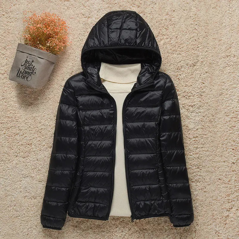 Doudoune Hiver Élégante Capuche Fourrée