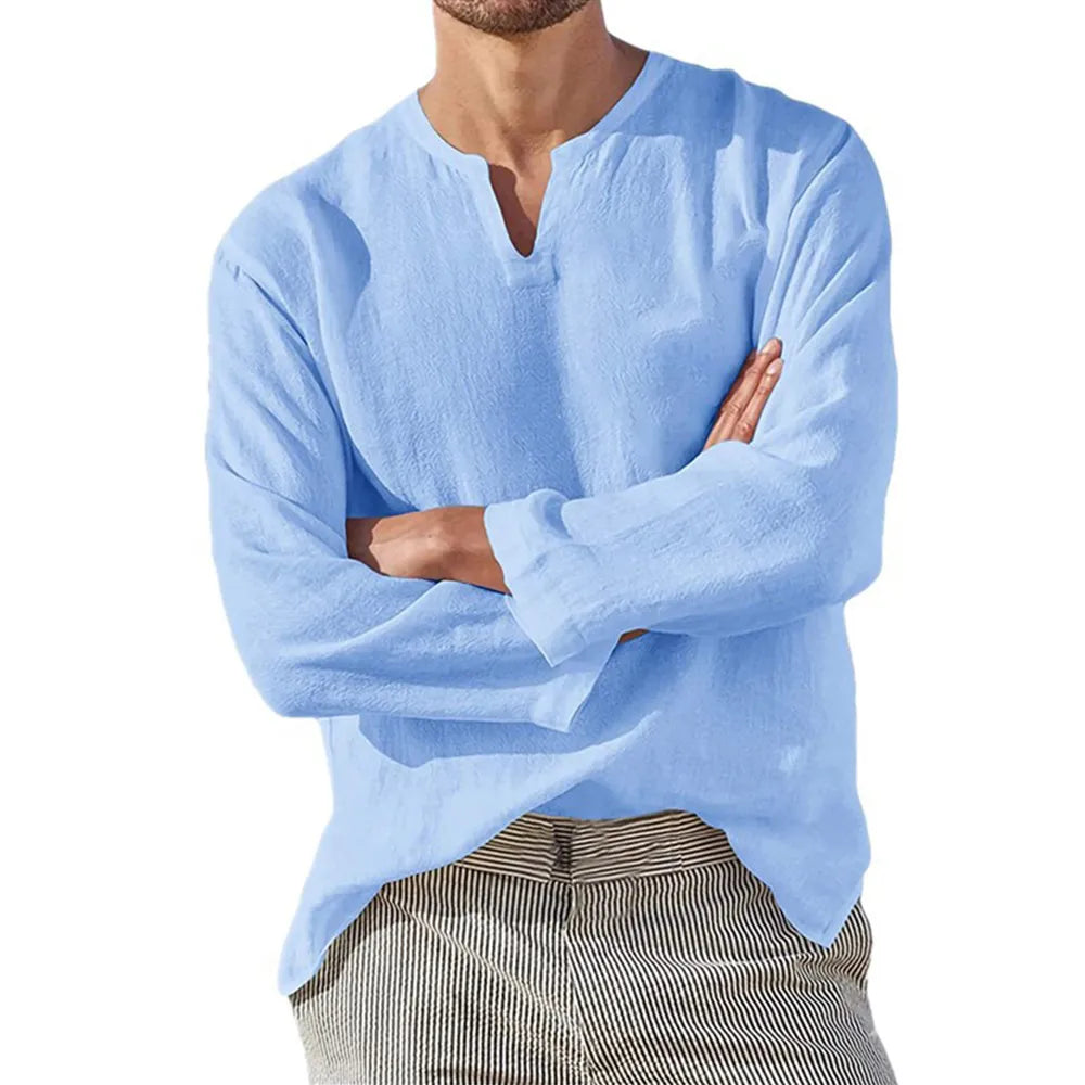 Chemise Homme Manche Longue Légère et Respirante - BerlinGlamour