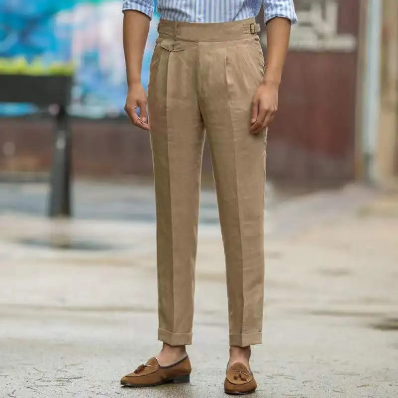 Pantalon Haut de Gamme Taille Haute pour Homme