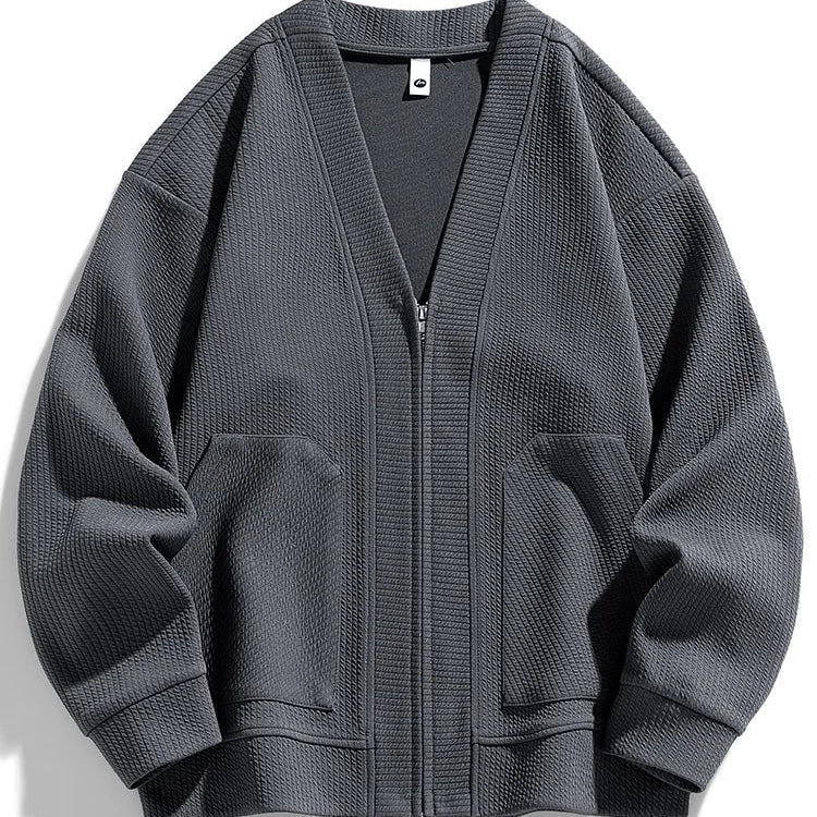 Cardigan Zippé Manches Longues Chic et Confortable