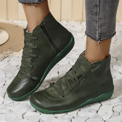 Bottines Femme Cuir Imperméable et Confort