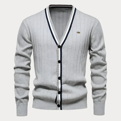 Cardigan Boutonné À Manches Longues Pour Homme | Classique