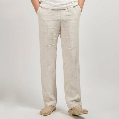 Pantalon Homme Lin Été Confort et Léger - PanierRoyale
