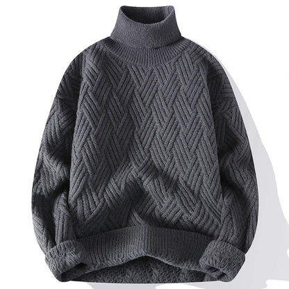 Pull Homme Élégant à Motif Texturé