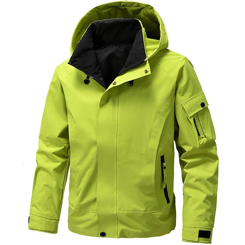 Veste de ski Homme Imperméable avec Capuche Coupe Sportive