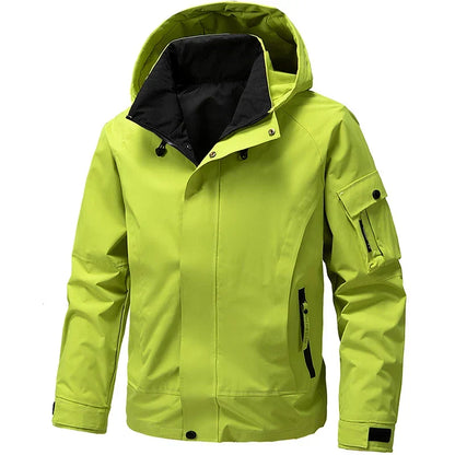 Veste de ski Homme Imperméable avec Capuche Coupe Sportive