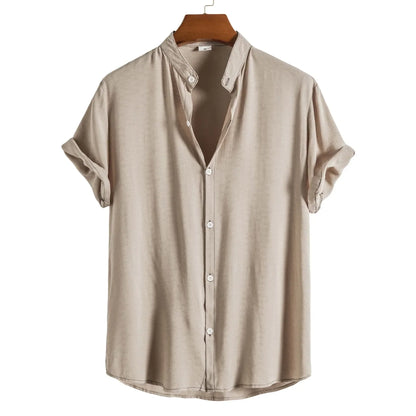 Chemise Homme Coton Élégant Blanc