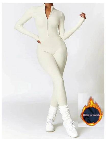 Combinaison Hiver Femme Chic et Chaude avec Élasticité et Col Régulable