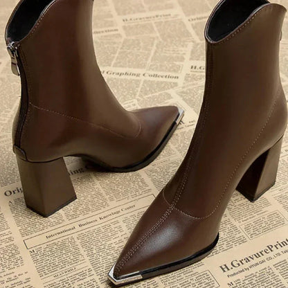 Bottines Femme Printemps Talon Pointu Élégantes