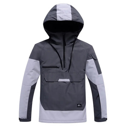 Veste de ski Unisexe Imperméable Coupe-vent avec Capuche Moderne