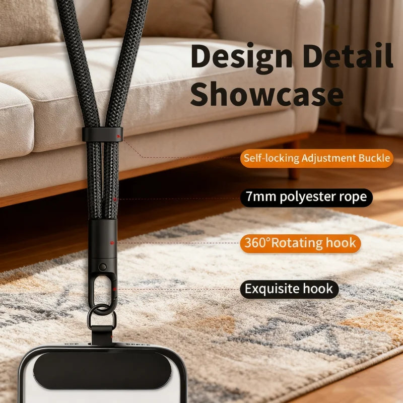 Lanière téléphone Ajustable avec Dragonne Unisexe