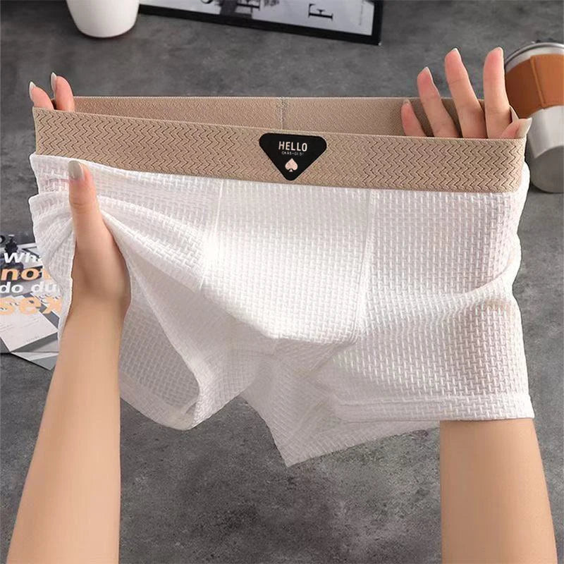 Boxer Homme Polyester Élasthanne Respirant Coupe Ajustée