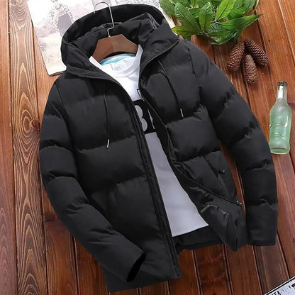 Parka Hiver Homme Longue et Élégante avec Capuchon