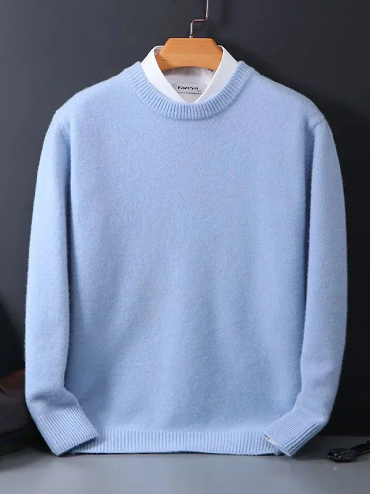 Pull D’Hiver Décontracté En Cachemire Pour Homme | Manches Longues
