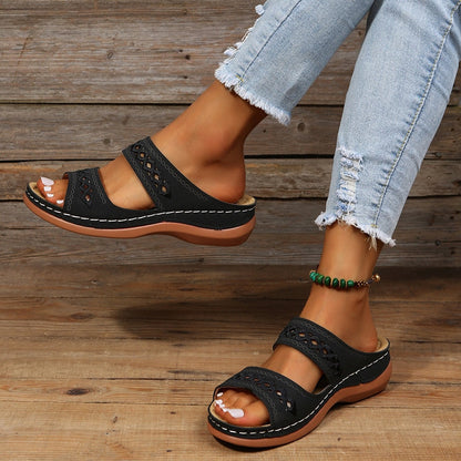Sandales Femmes Confortables Été avec Semelle Souple et Style Chic