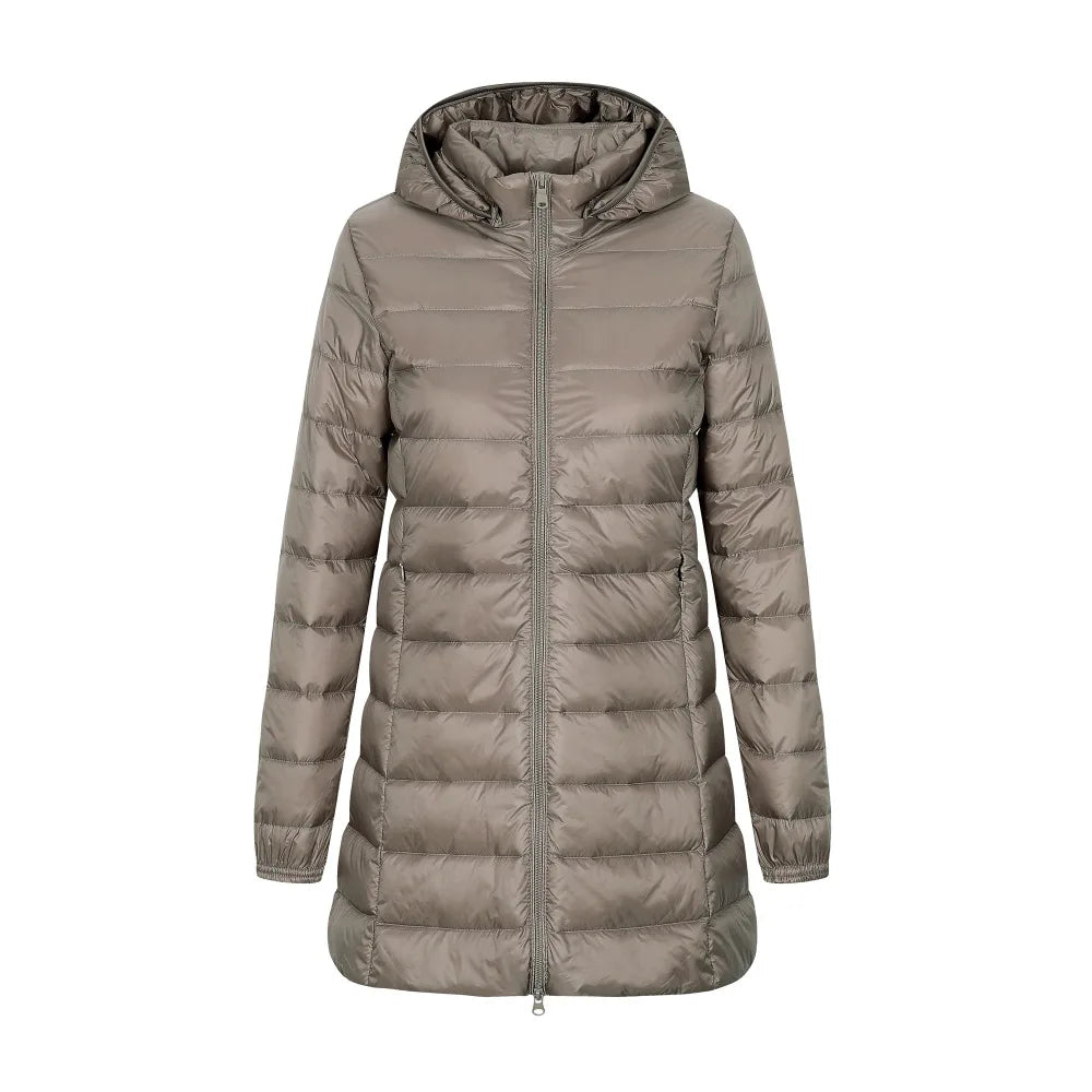 Veste Doudoune Femme Hiver Longue avec Capuche