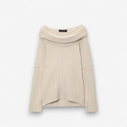 Pull en Laine Tricoté Manches Longues Élégant