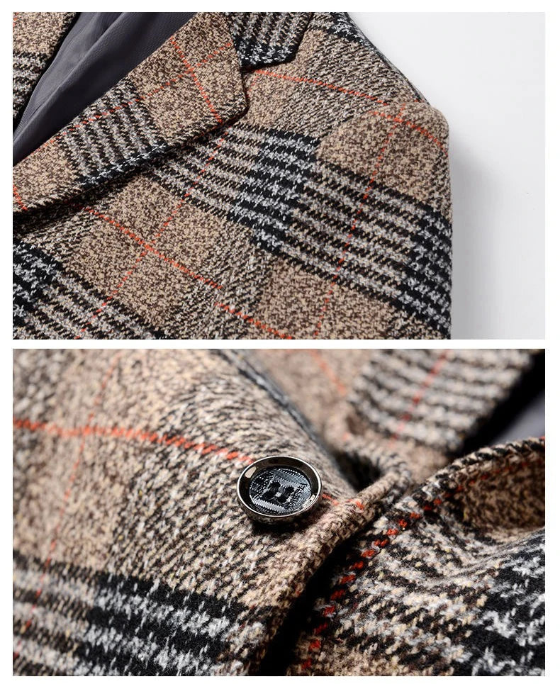 Blazer Homme Tweed Élégant Valentino