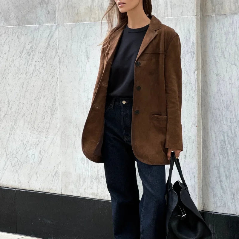 Veste Femme Fausse Fourrure Hiver Confortable et Élégante
