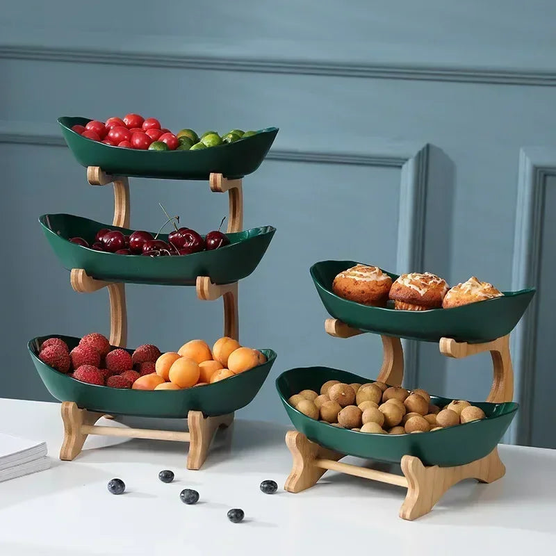 Plateau Apéritif 3 Étagères en Bois