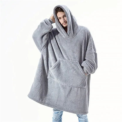 Pull Capuche Oversize avec Poches pour Hiver - PanierRoyale