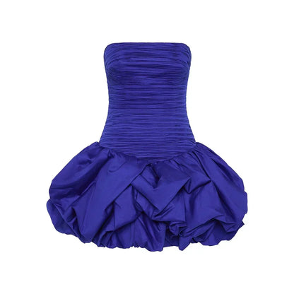 Robe sans manches fleuri pour femme avec jupe ample