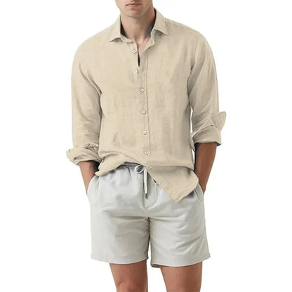 Chemise Homme Lin et Coton pour Été