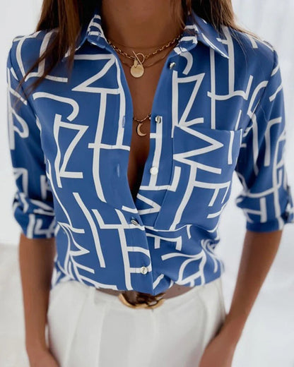 Blouse Femme Florale Chic Automne Hiver