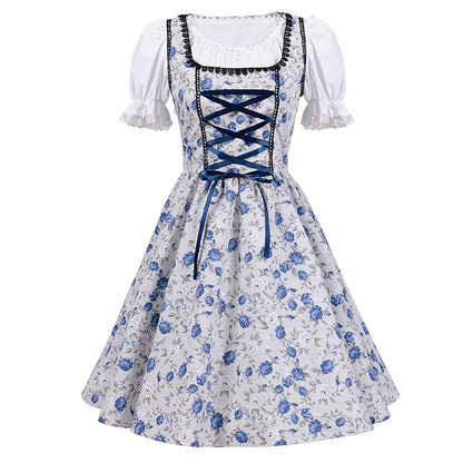 Robe de Cuisine Décontractée avec Tablier Imprimé