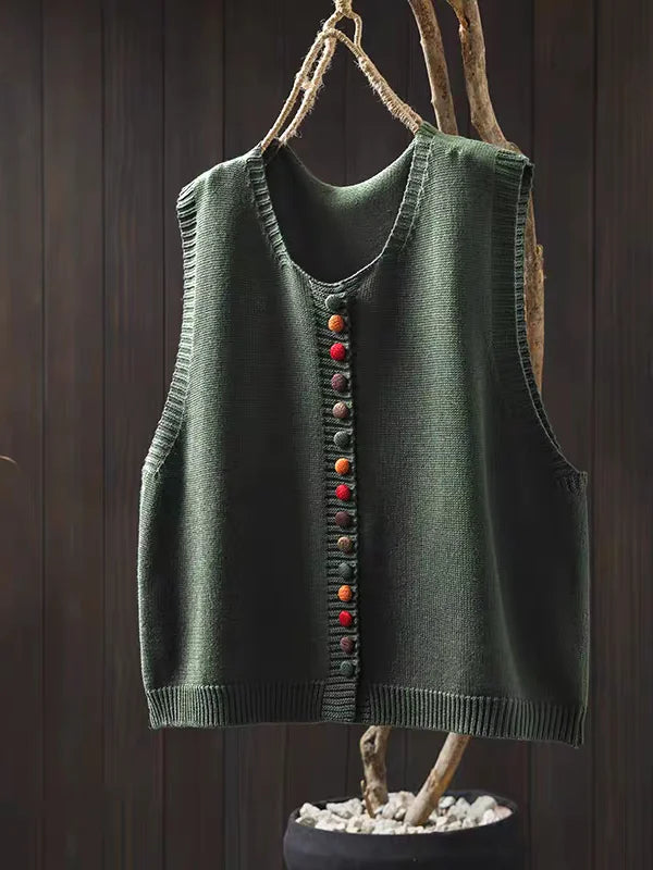 Cardigan Tricot Doux Col Rond Coupe Fluide