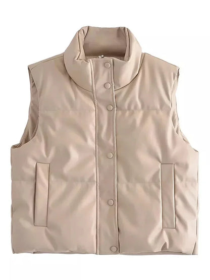Gilet femme sans manches léger avec poches côtés