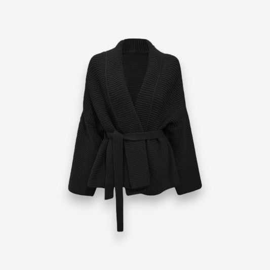 Cardigan Epais Douillet avec Ceinture pour Femme - PanierRoyale