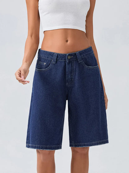 Shorts Jeans Femme Décontractés Taille Relâchée