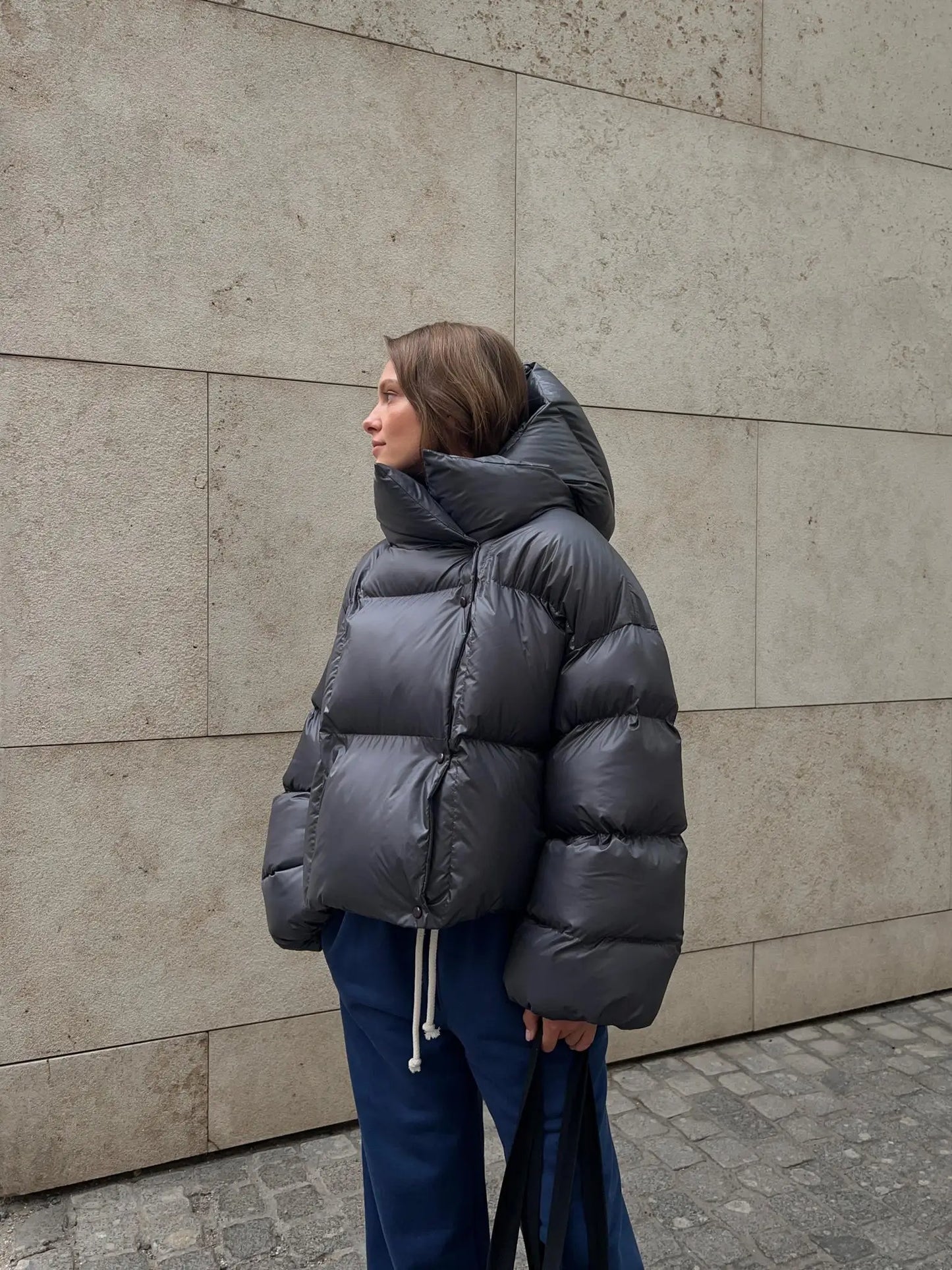 Veste polaire femme élégante anthracite